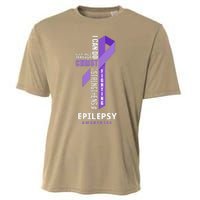 Epilepsy Warrior God Jesus Christ Epilepsy Awareness Cooling Performance Crew T-Shirt