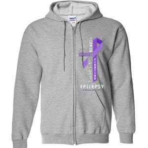 Epilepsy Warrior God Jesus Christ Epilepsy Awareness Full Zip Hoodie