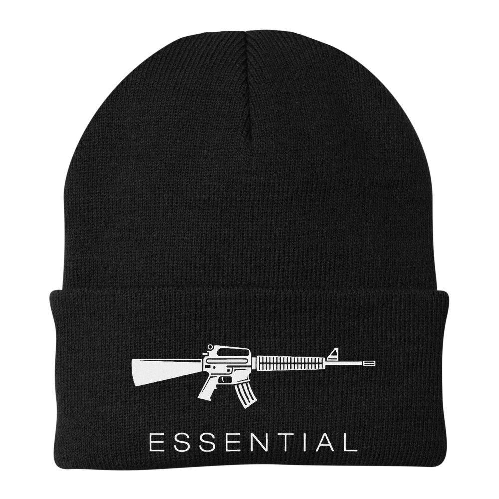 Essential Weapons Gun Ar 15 Assault Rifle Firearm Beanie