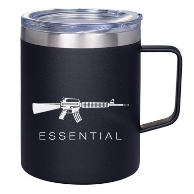 Essential Weapons Gun Ar 15 Assault Rifle Firearm 12oz Stainless Steel Coffee Mug