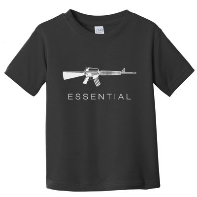 Essential Weapons Gun Ar 15 Assault Rifle Firearm Toddler T-Shirt