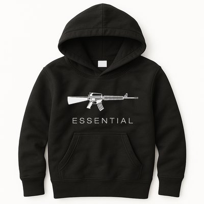 Essential Weapons Gun Ar 15 Assault Rifle Firearm Kids Hoodie