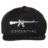 Essential Weapons Gun Ar 15 Assault Rifle Firearm Wool Snapback Cap