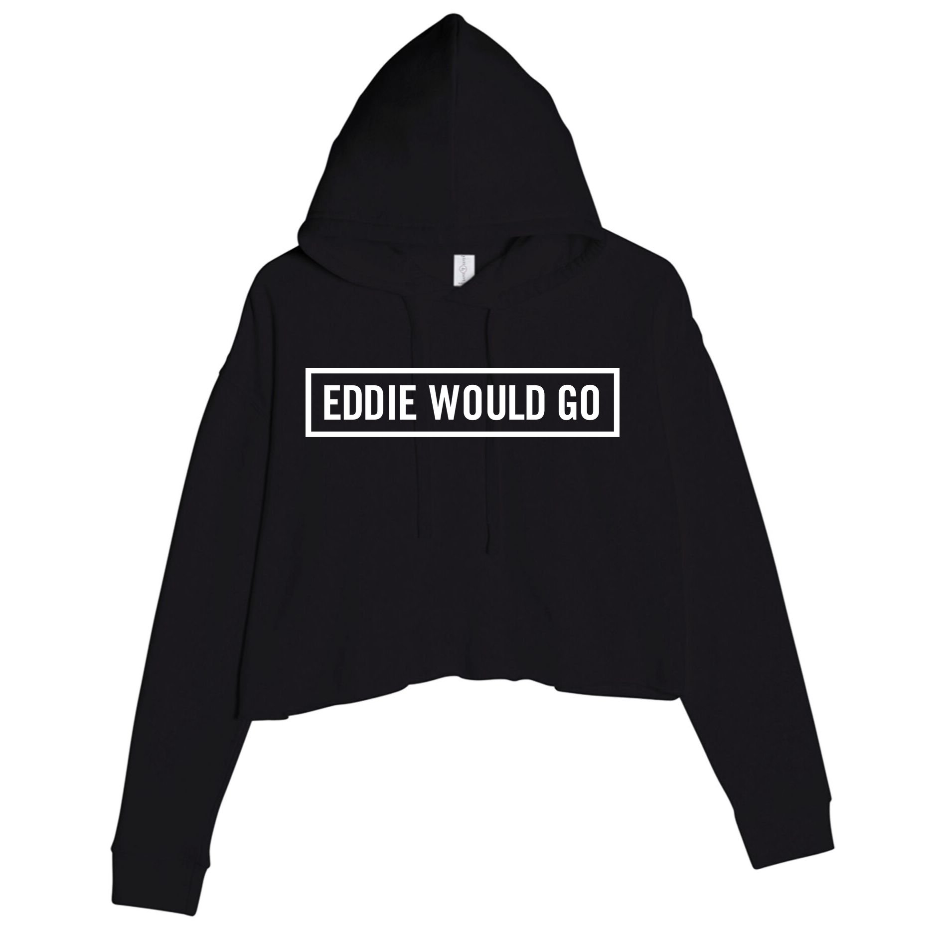 Eddie Would Go Crop Fleece Hoodie