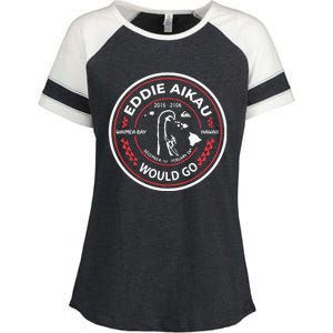 Eddie Would Go Eddie Aikau Hawaiian Lifeguard Enza Ladies Jersey Colorblock Tee