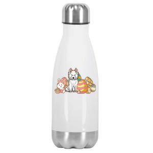 Easter West Highland Terrier Dog Stainless Steel Insulated Water Bottle