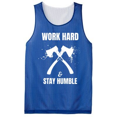 Entrepreneurial Work Hard Stay Humble Inspirational Axe Gift Mesh Reversible Basketball Jersey Tank