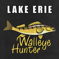 Erie Walleye Hunter Tournament Fishing 7 Panel Mesh Trucker Snapback Hat