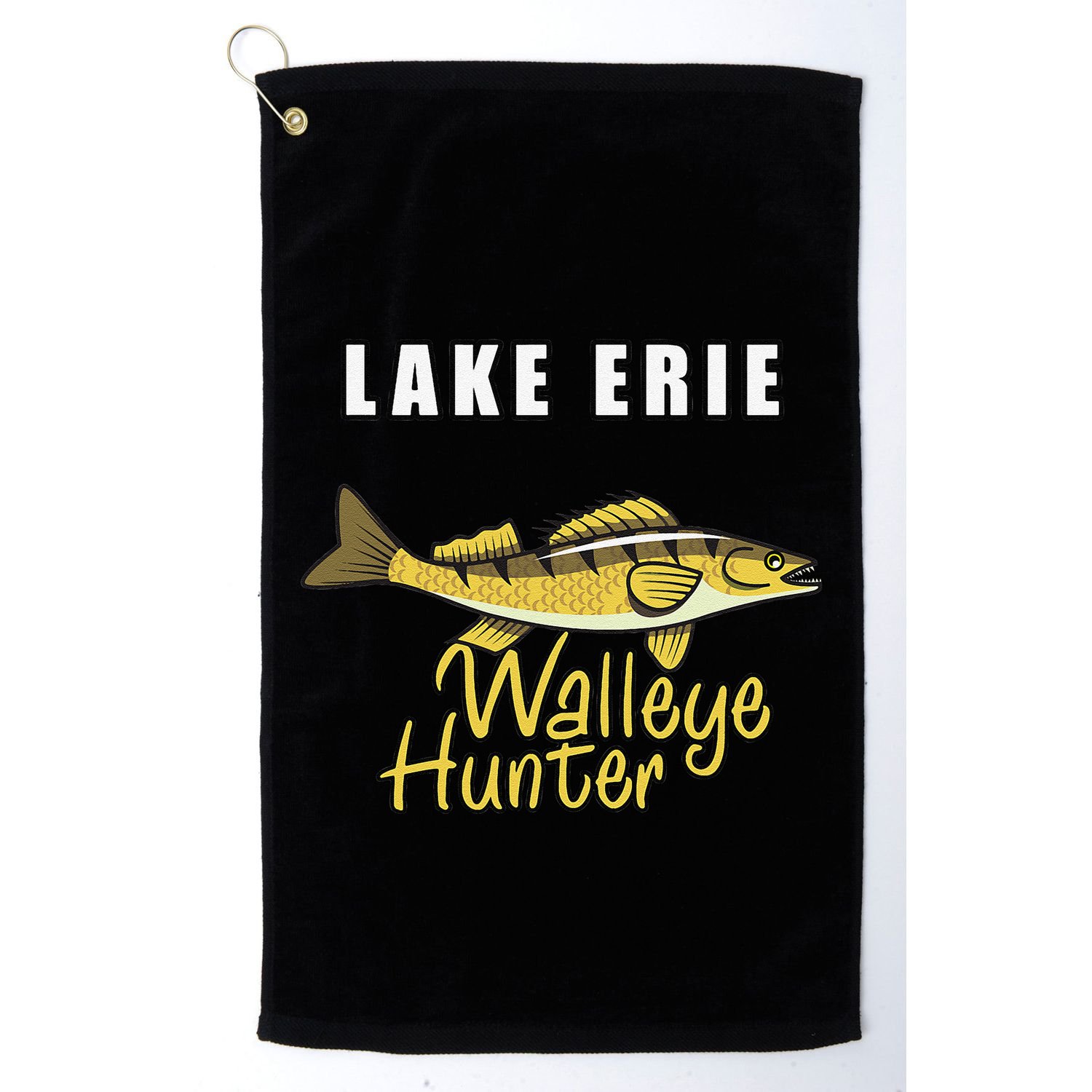 Erie Walleye Hunter Tournament Fishing Golf Towel