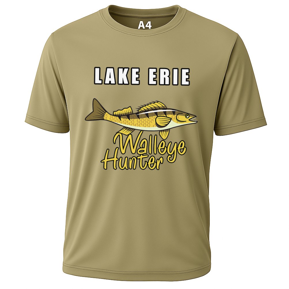 Erie Walleye Hunter Tournament Fishing Performance Shirt