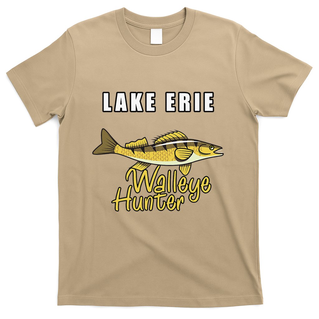 Erie Walleye Hunter Tournament Fishing T-Shirt