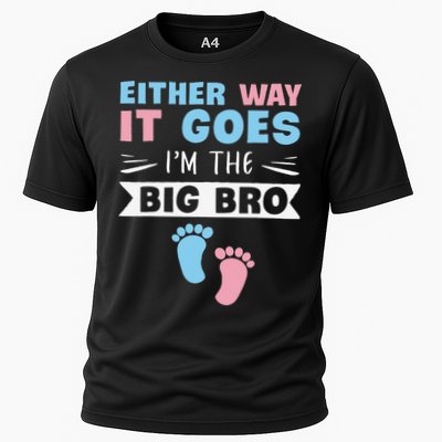 Either Way It Goes I'm The Big Bro Gender Reveal Brother Performance Shirt
