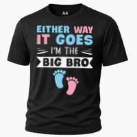 Either Way It Goes I'm The Big Bro Gender Reveal Brother Cooling Performance Crew T-Shirt
