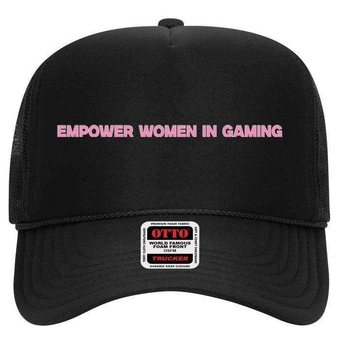 Empower Women In Gaming High Crown Mesh Back Trucker Hat