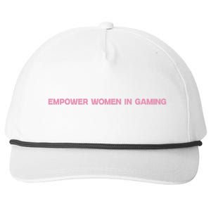 Empower Women In Gaming Snapback Five-Panel Rope Hat