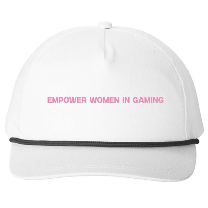 Empower Women In Gaming Snapback Five-Panel Rope Hat