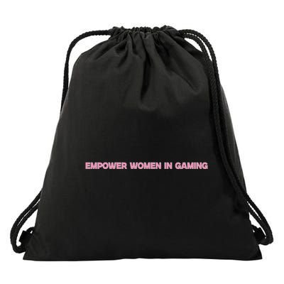 Empower Women In Gaming Drawstring Bag