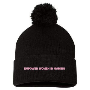 Empower Women In Gaming Pom Pom 12in Knit Beanie