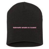 Empower Women In Gaming Short Acrylic Beanie