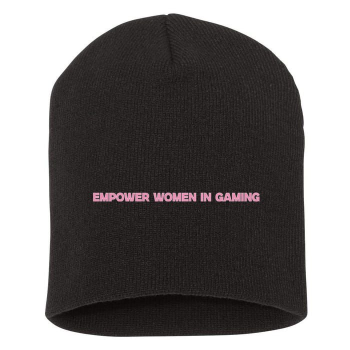 Empower Women In Gaming Short Acrylic Beanie