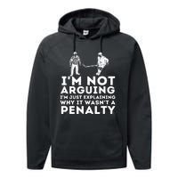 Explaining Why It Wasnt A Penalty Funny Ice Hockey Player Gift Performance Fleece Hoodie