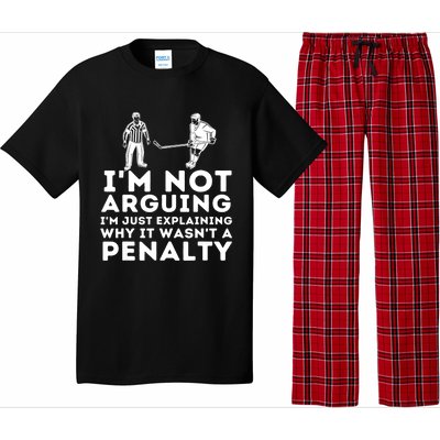 Explaining Why It Wasnt A Penalty Funny Ice Hockey Player Gift Pajama Set