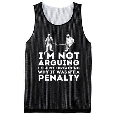 Explaining Why It Wasnt A Penalty Funny Ice Hockey Player Gift Mesh Reversible Basketball Jersey Tank