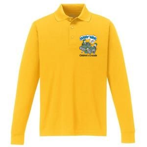 Every War Is Just Another ChildrenS Crusade Performance Long Sleeve Polo