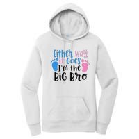 Either Way It Goes I'm The Big Bro Gender baby Reveal Women's Pullover Hoodie