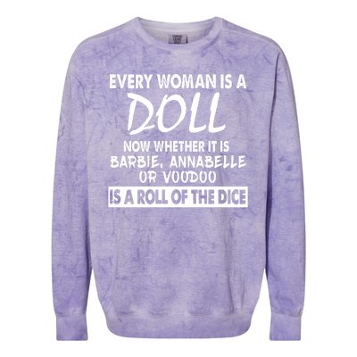 Every Woman Is A Doll Colorblast Crewneck Sweatshirt