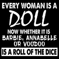 Every Woman Is A Doll Drawstring Bag