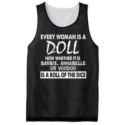 Every Woman Is A Doll Mesh Reversible Basketball Jersey Tank