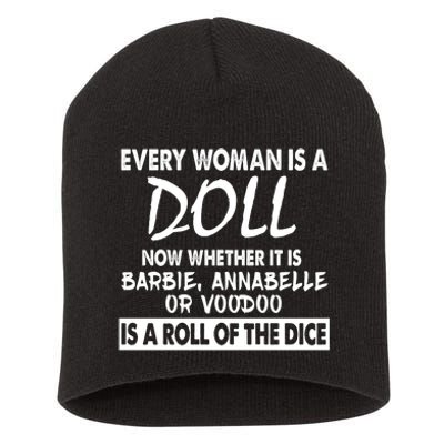 Every Woman Is A Doll Short Acrylic Beanie