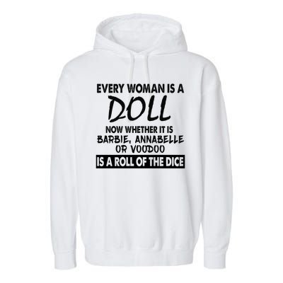 Every Woman Is A Doll Garment-Dyed Fleece Hoodie