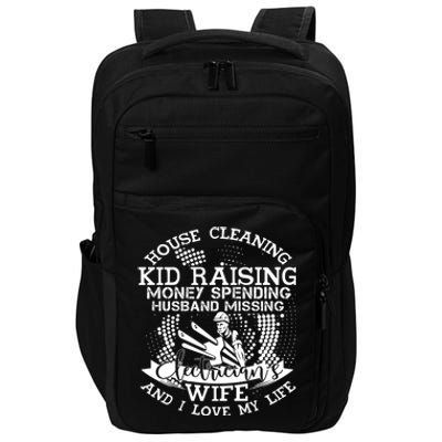 Electrician's Wife I Love My Life Gift Impact Tech Backpack