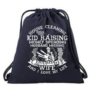 Electrician's Wife I Love My Life Gift Drawstring Bag