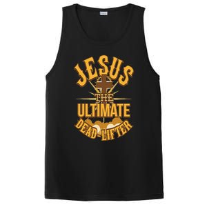 Easter Workout Jesus The Ultimate Dead Lifter PosiCharge Competitor Tank