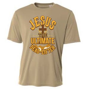 Easter Workout Jesus The Ultimate Dead Lifter Cooling Performance Crew T-Shirt