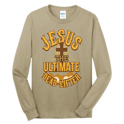 Easter Workout Jesus The Ultimate Dead Lifter Tall Long Sleeve T-Shirt