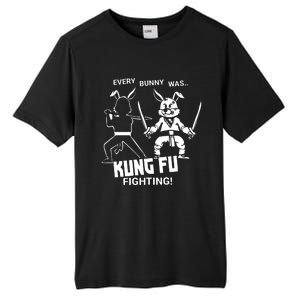 Everybody Was Kung Fu Bunny Rabbit Karate Ninja Tall Fusion ChromaSoft Performance T-Shirt