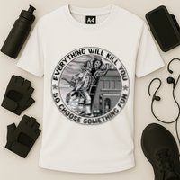 Everything Will Kill You So Choose Something Fun Firefighter Performance Shirt