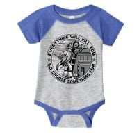 Everything Will Kill You So Choose Something Fun Firefighter Gift Infant Baby Jersey Bodysuit