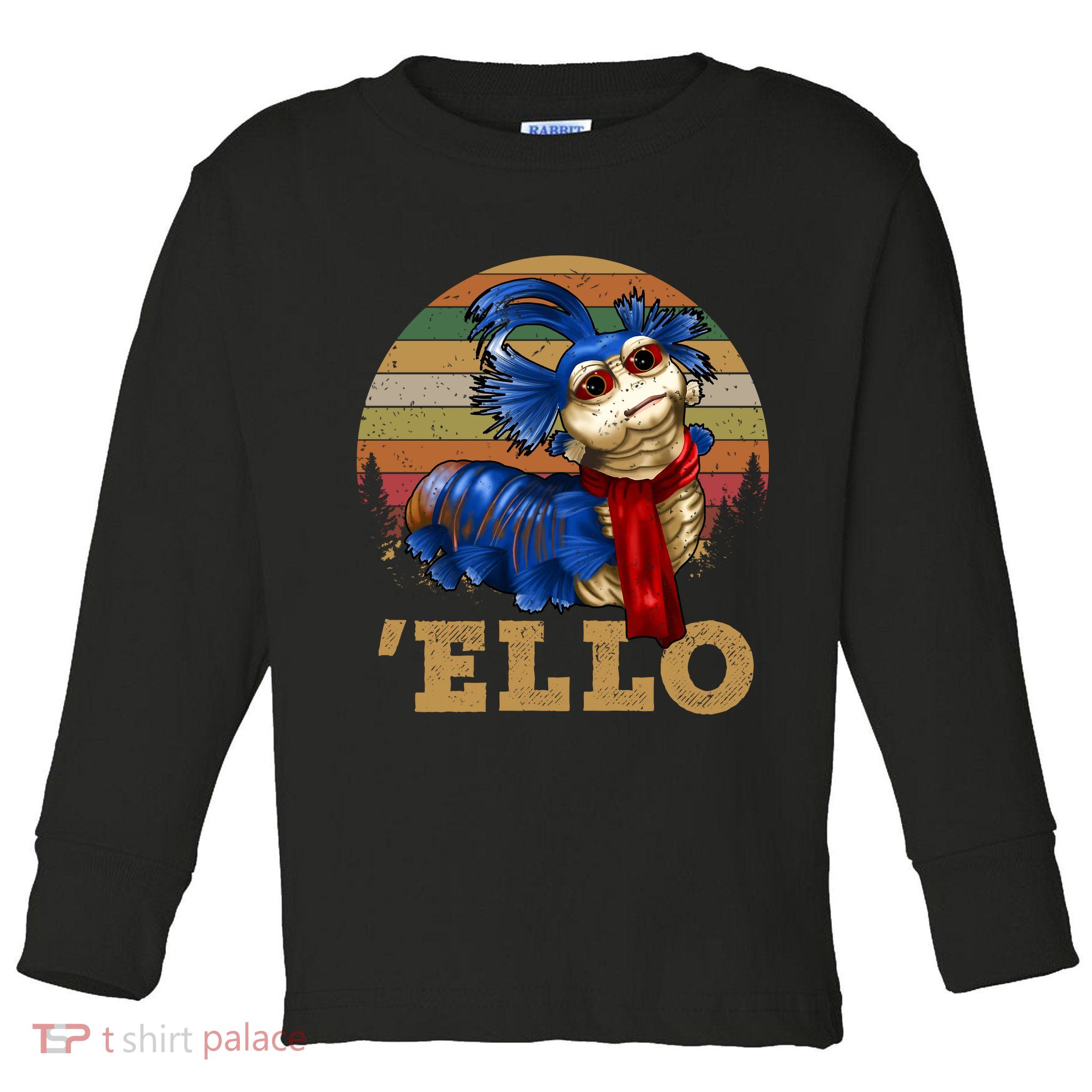 Ello Worm Labyrinth Vintage Toddler Long Sleeve Shirt