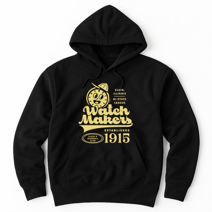 Elgin Watch Makers Illinois Vintage Defunct Baseball Teams Hoodie