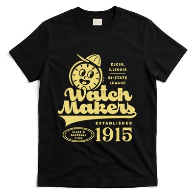 Elgin Watch Makers Illinois Vintage Defunct Baseball Teams T-Shirt