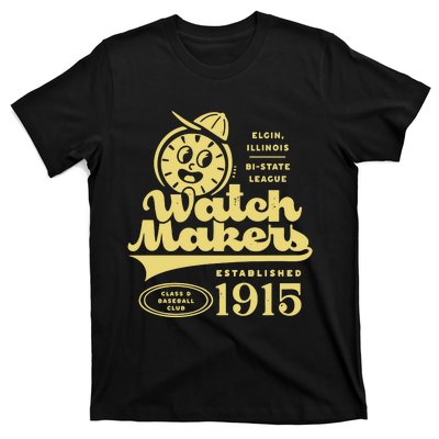 Elgin Watch Makers Illinois Vintage Defunct Baseball Teams T-Shirt