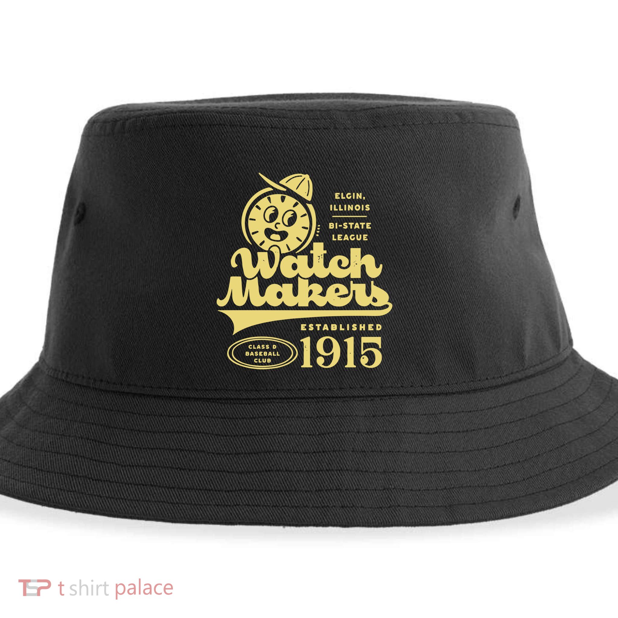 Elgin Watch Makers Illinois Vintage Defunct Baseball Teams Sustainable Bucket Hat