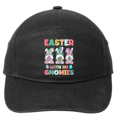 Easter With My Gnomies Happy Easter Day 7-Panel Snapback Hat