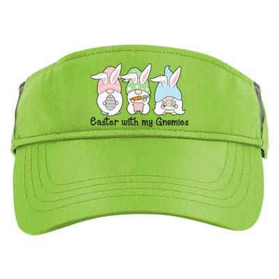 Easter With My Gnomies Cute Spring Adult Drive Performance Visor