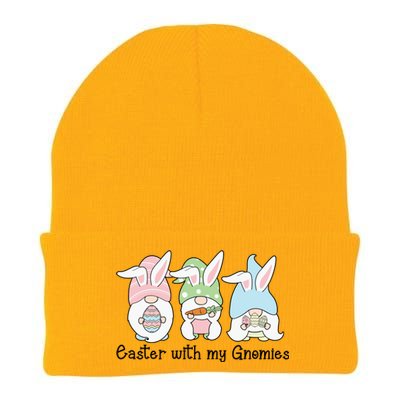 Easter With My Gnomies Cute Spring Knit Cap Winter Beanie